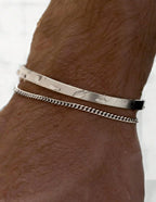 Bracelet Duo Minimaliste en Acier Inoxydable