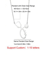 Collier avec nom de stéthoscope personnalisé, pendentif en chaîne en acier inoxydable