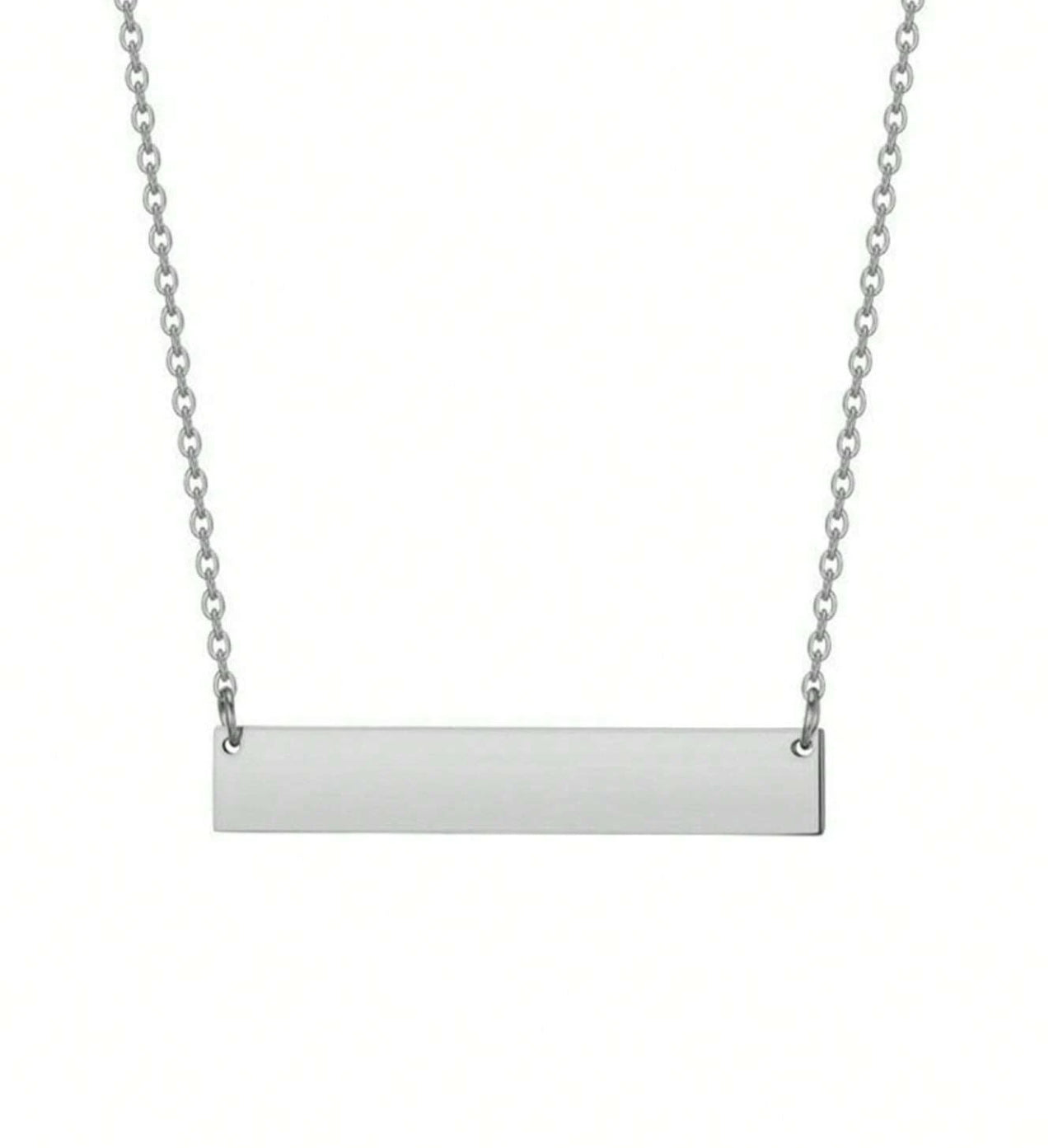 Collier gravé en acier inoxydable personnalisé