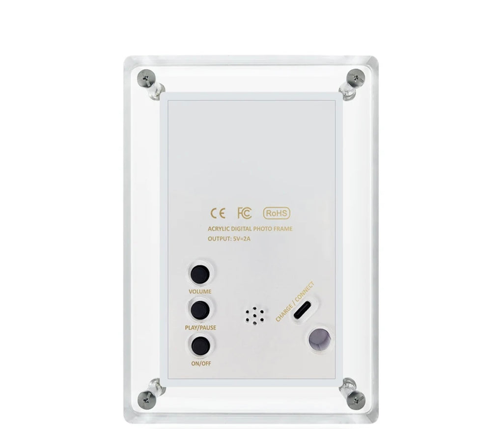 Cadre numérique HD acrylique 7 pouces – Photos & vidéos