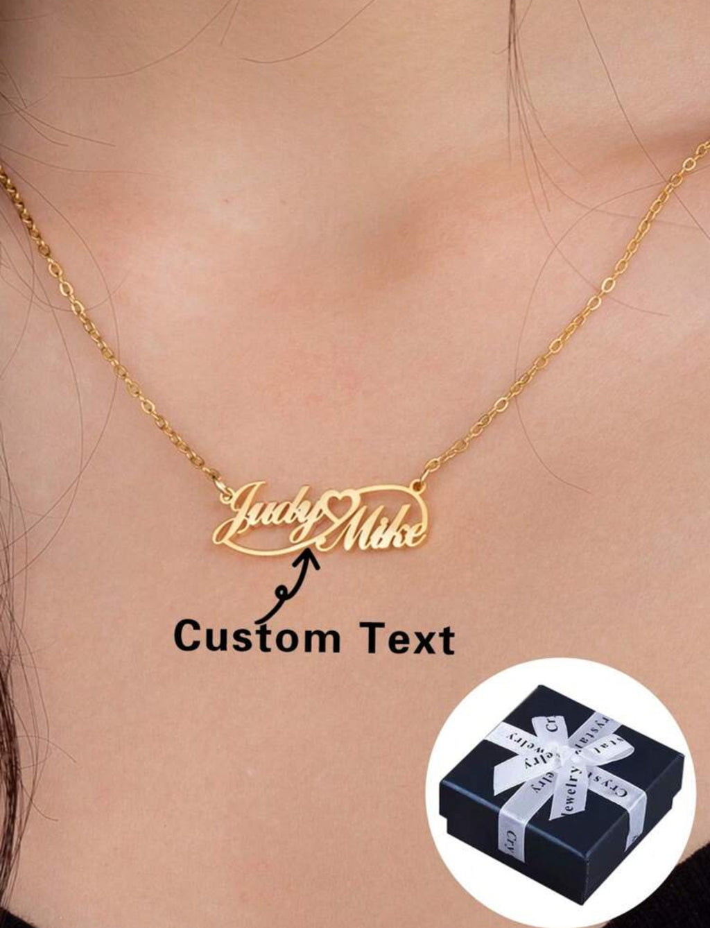 Personalized Couple Necklace with Two Names