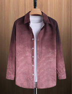 Chemise à manches longues dégradée pour homme