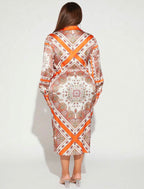 Robe en satin femme Ronde