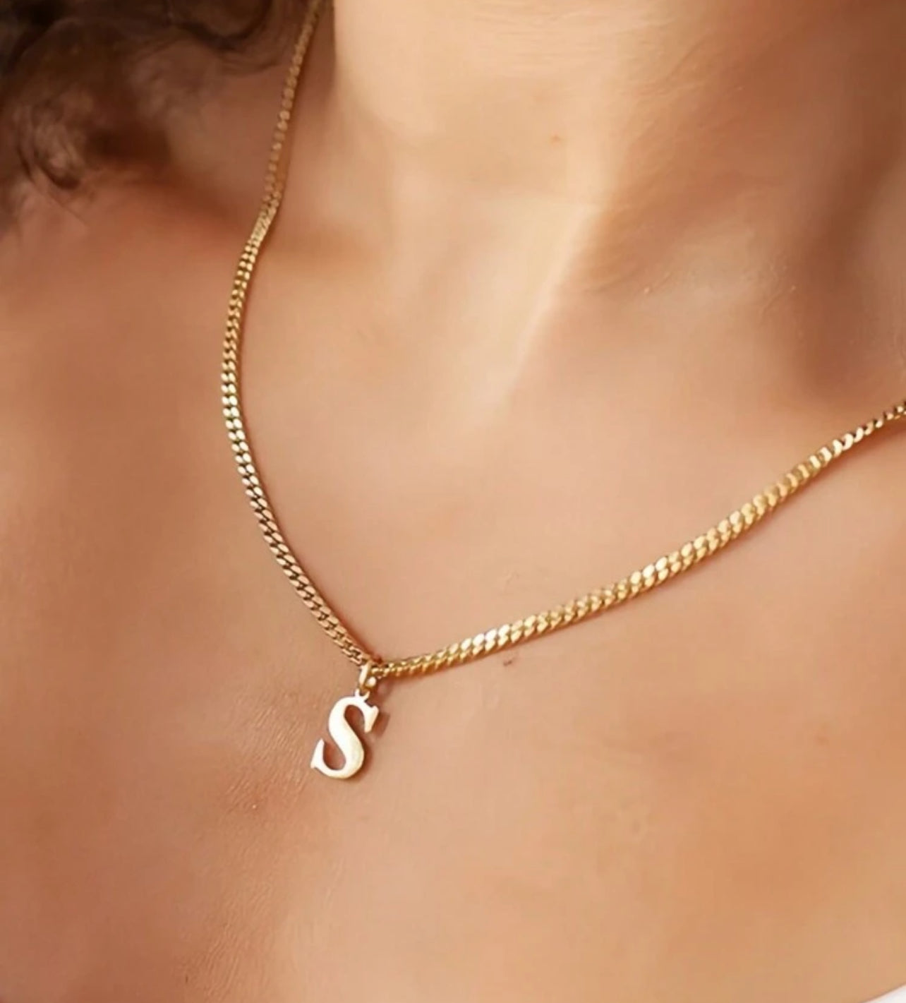 1 pièce En Acier Inoxydable initial Collier DIY À Pendentif Lettre