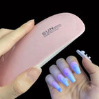 Lampe Sèche-ongles Mini En Forme de sournois Pour Vernis Gel, Avec Photothérapie À Led Uv