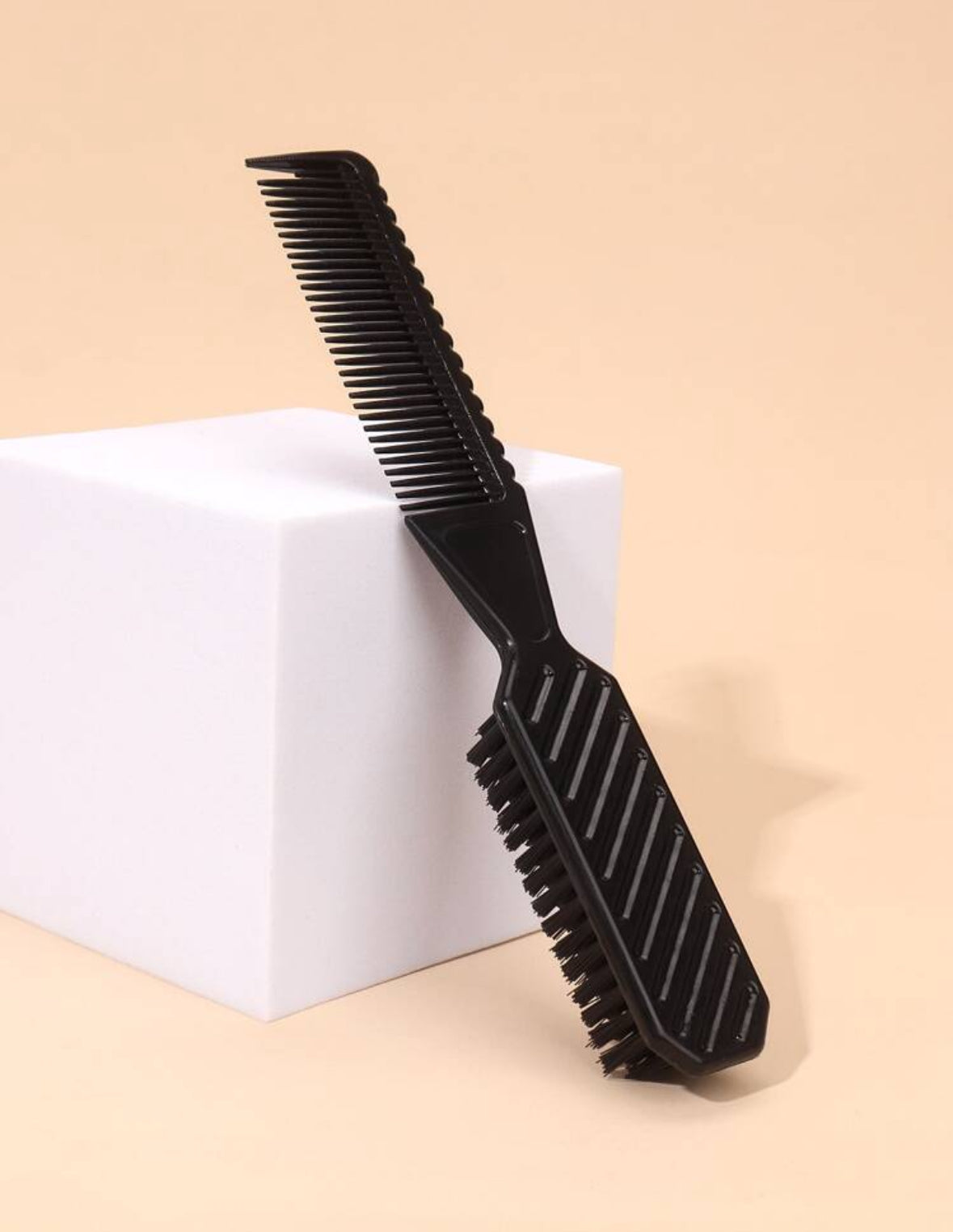 Brosse & Peigne 2-en-1 – Parfait pour des Baby Hairs Impeccables