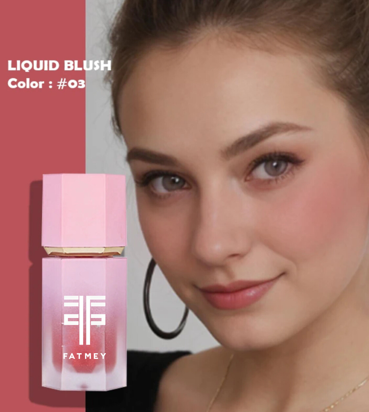 Charme Velouté – Blush Liquide à Appliquer