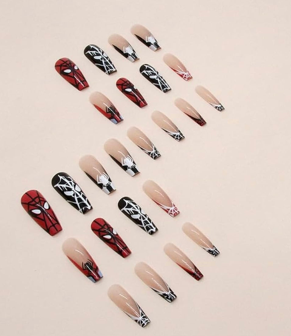 Faux-ongles spider-man