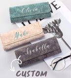 Étui à Lunettes Personnalisé en Cuir PU