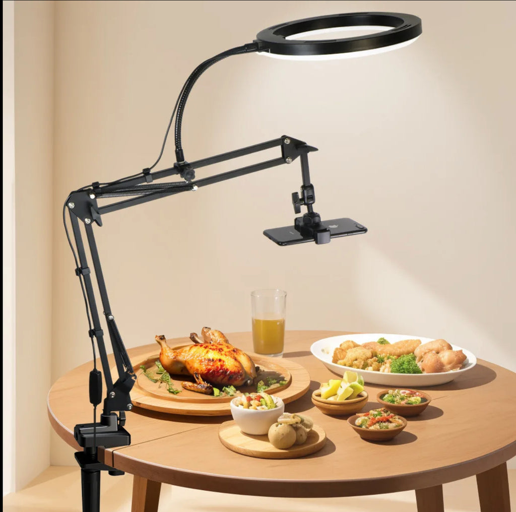 Trépied Téléphone Multi-Angle avec Ring Light LED