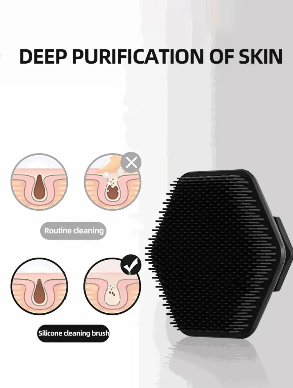 Silicone Facial Cleansing Brush | FATMEY