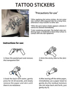 Tatouage Éphémère « Never Give Up » – Style Gothique