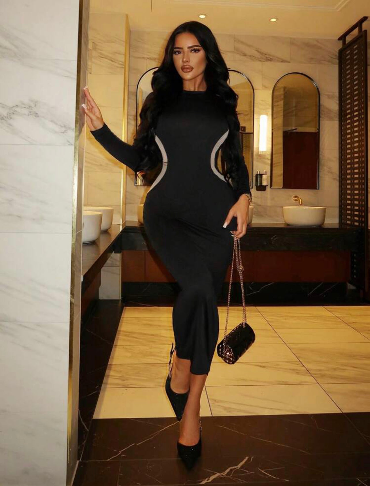 Robe Sexy À Manches Longues Pour Femmes