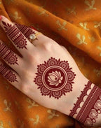 4 feuilles de Tatouage Éphémère Henné Mandala & Lotus