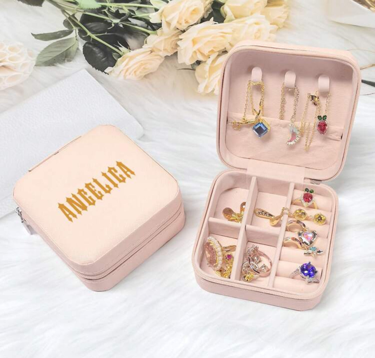 Boîte de rangement de bijoux personnalisé