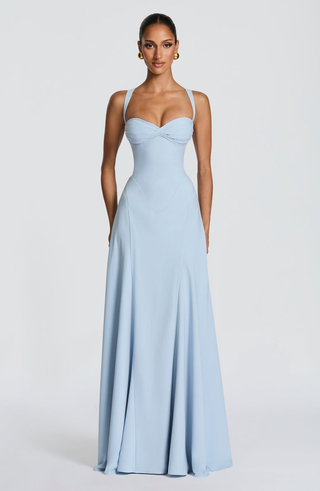 Robe Longue Irie – Bleu Glacier