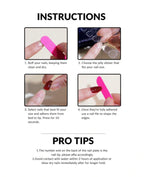 Medium size false nails