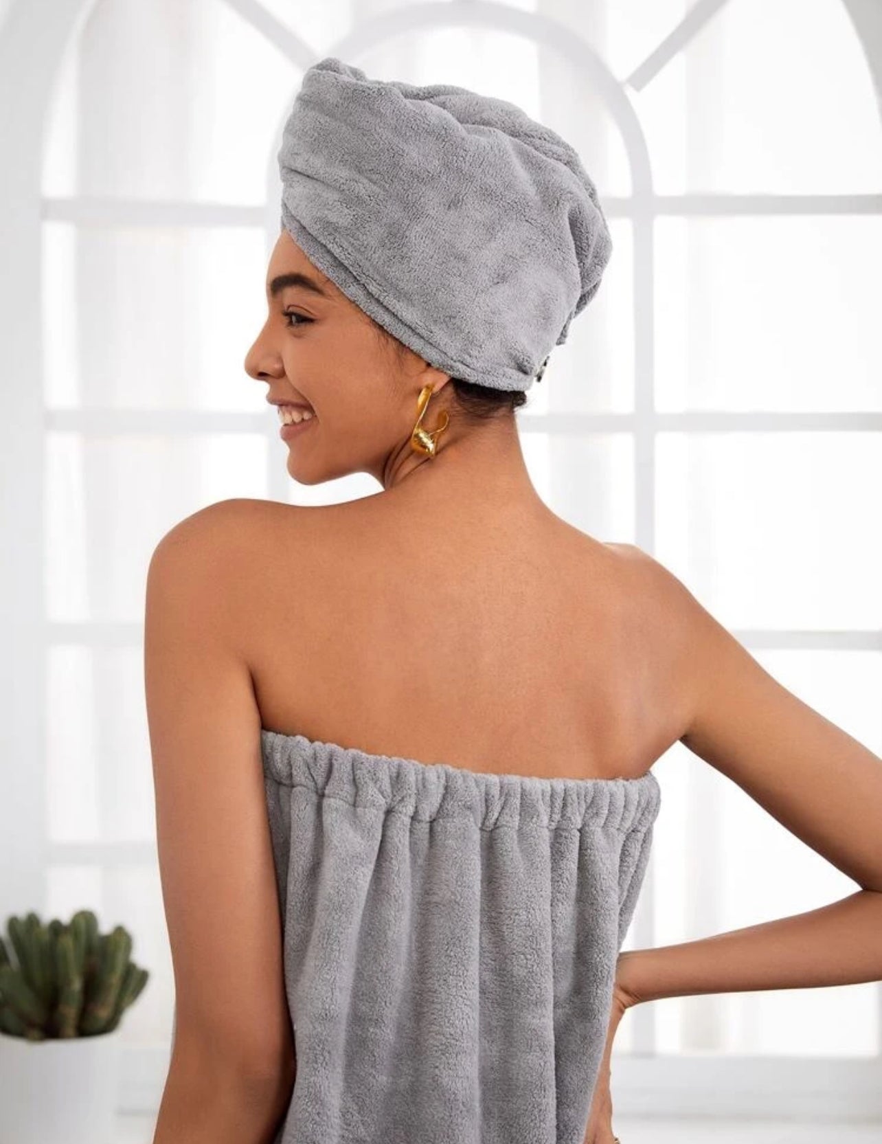 Serviette turban en microfibre à séchage rapide