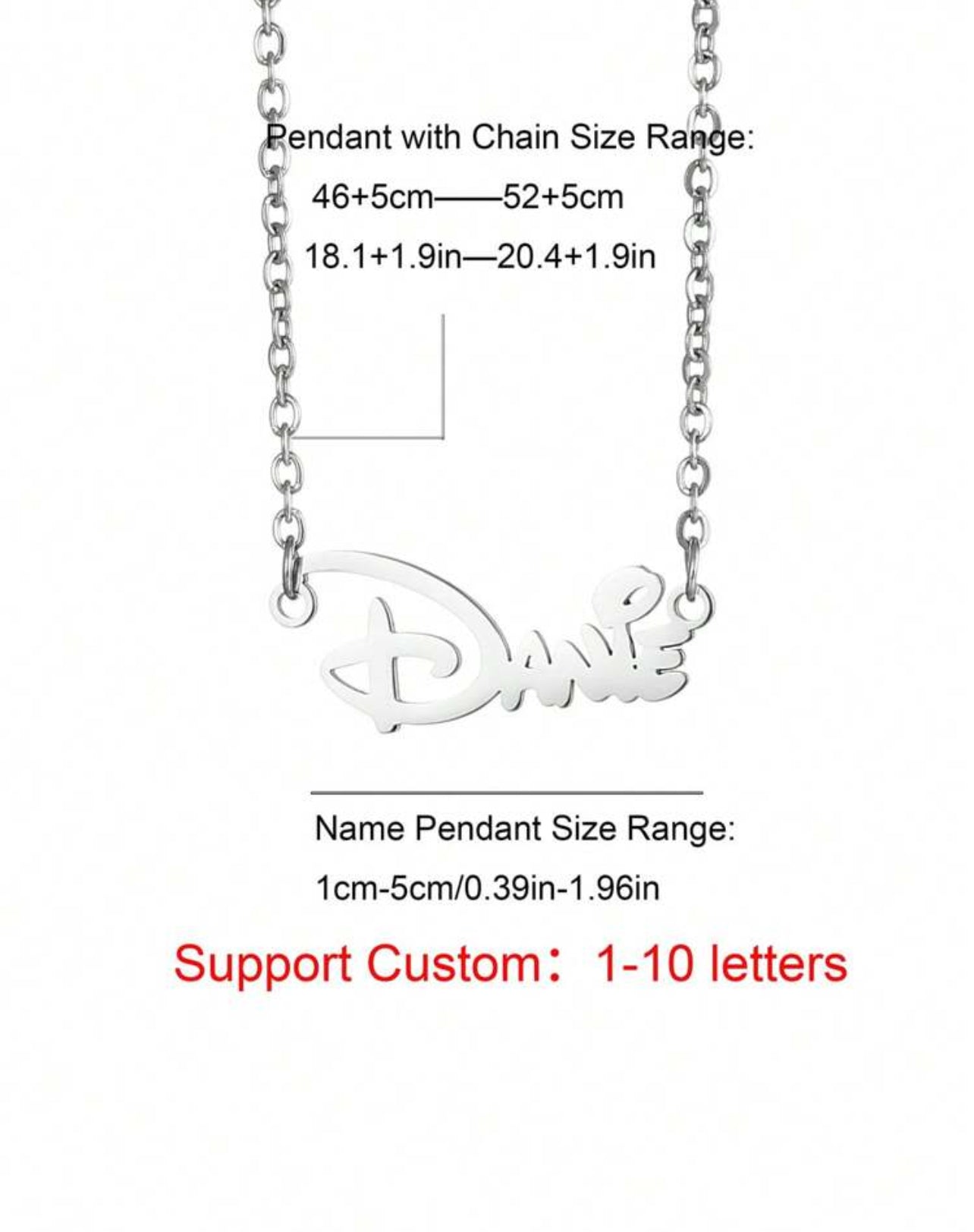 Collier personnalisé en acier inoxydable