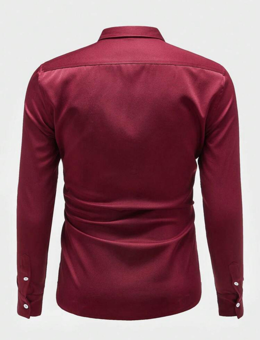 Men's Solid Button-Down Shirt