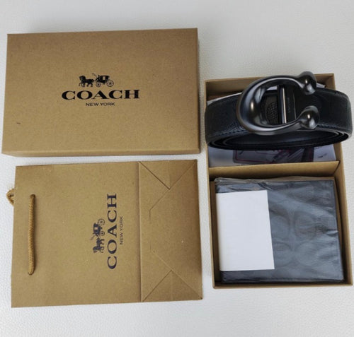Coffret Cadeau – Ensemble Ceinture Réversible et Portefeuille