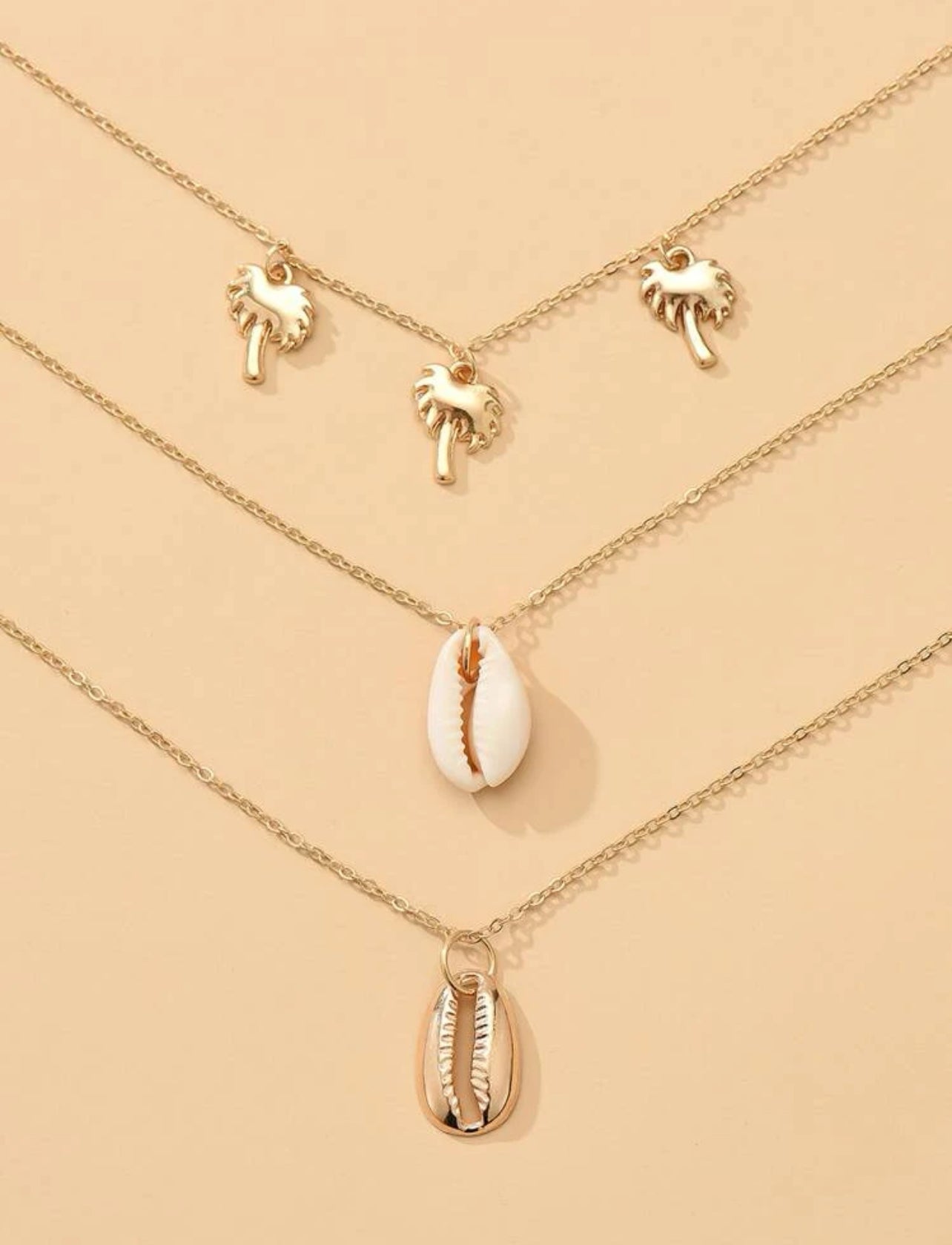 3 in 1 cowrie necklace