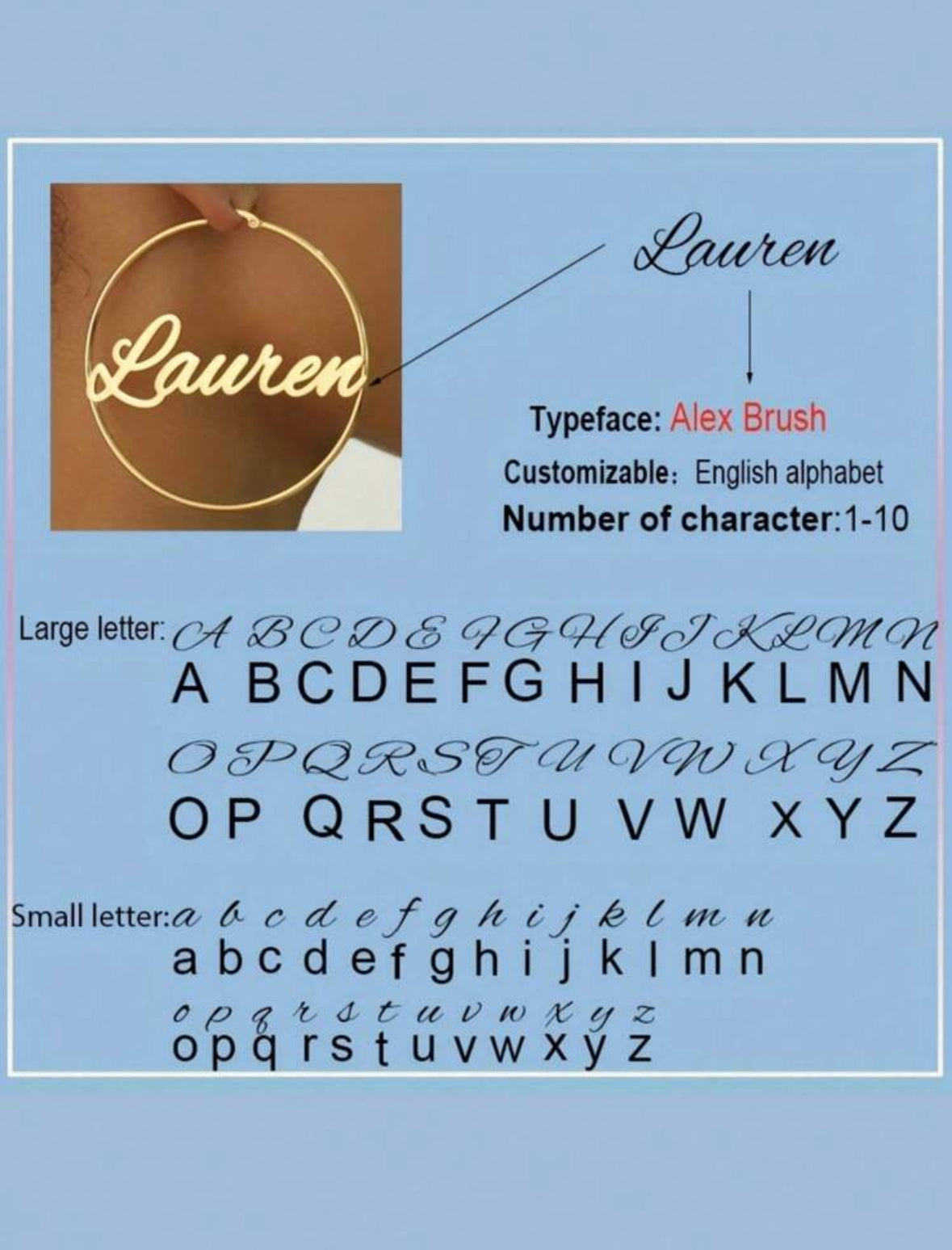 Boucles D'oreilles Rond Personnalisées