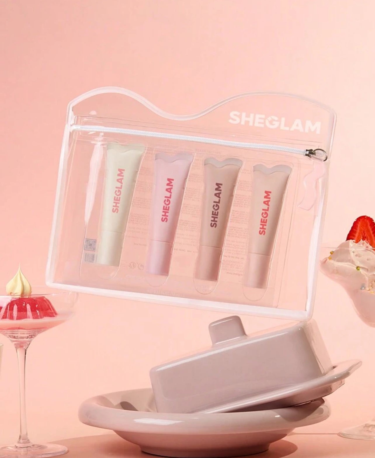 Ensemble de soins hydratant pour les lèvres SHEGLAM Crystal Glaze