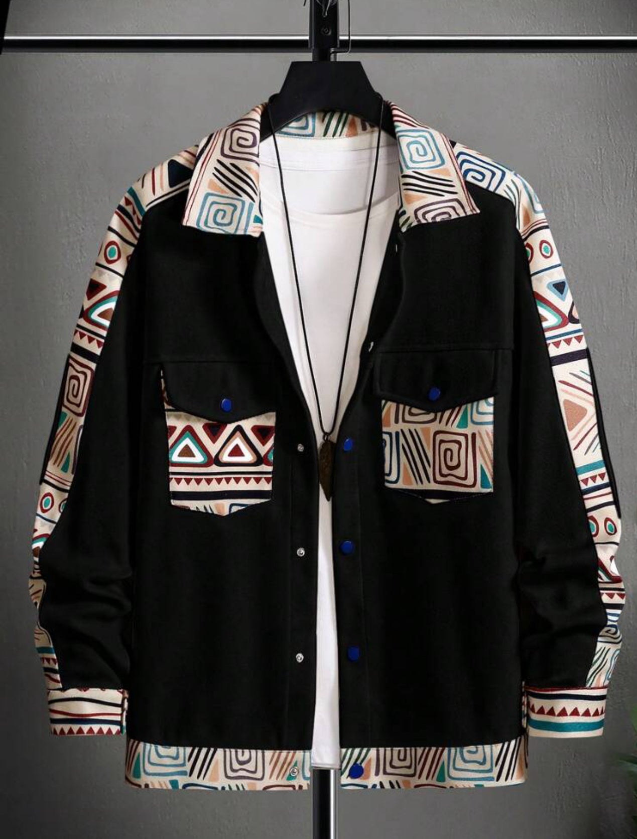 Veste motif africain