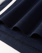 Polo Homme à Fermeture Éclair - T-shirt Décontracté avec Rayures Latérales