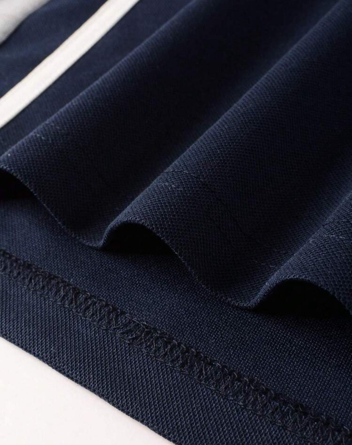 Polo Homme à Fermeture Éclair - T-shirt Décontracté avec Rayures Latérales