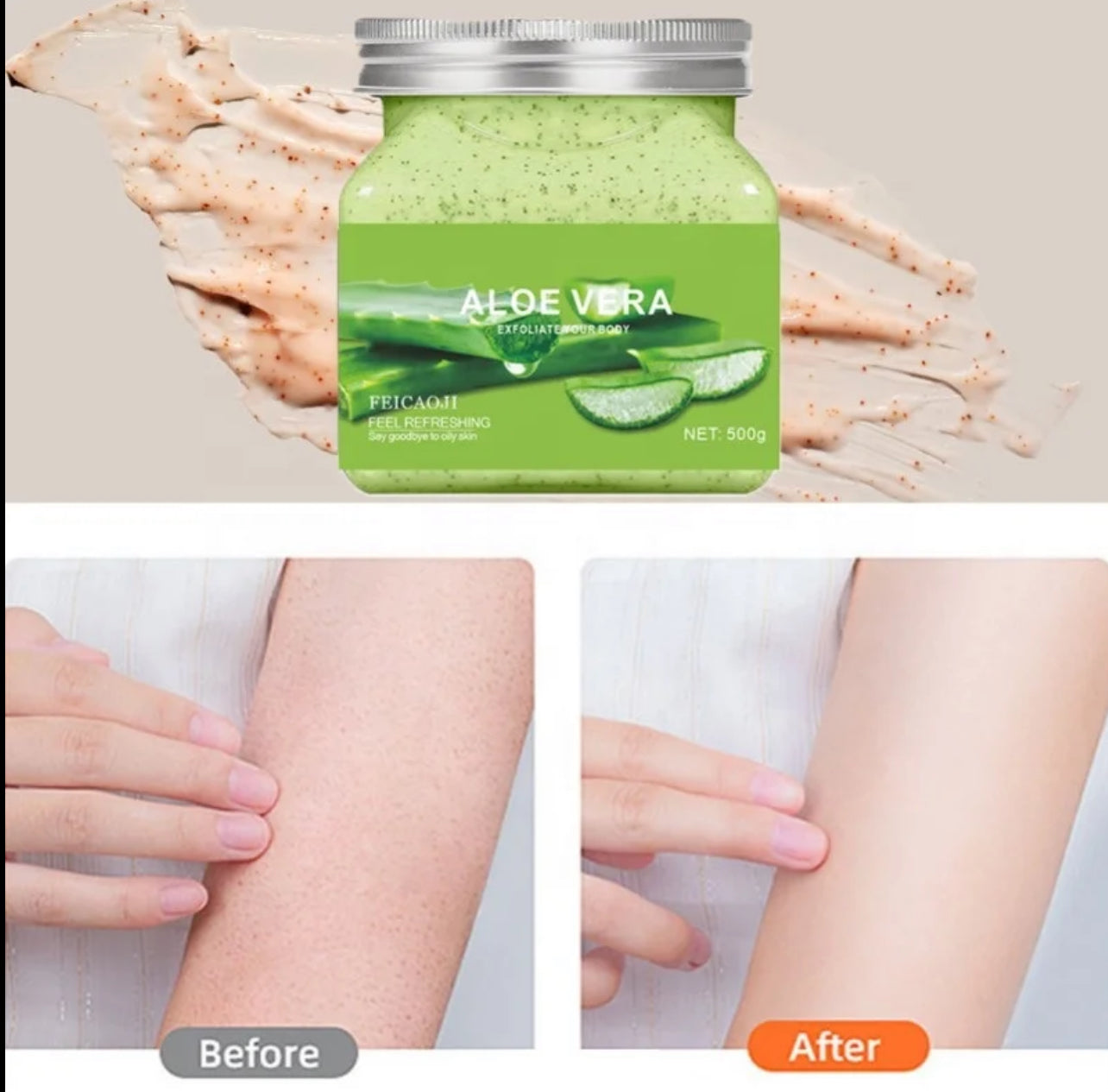 Gommage exfoliant pour le corps à base de plantes et de sel de mer