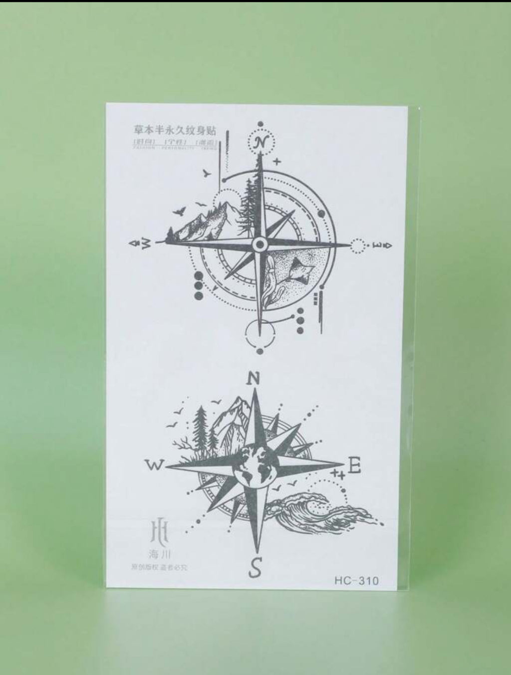 Tatouage Éphémère Boussole Aventure – Waterproof et Longue Durée
