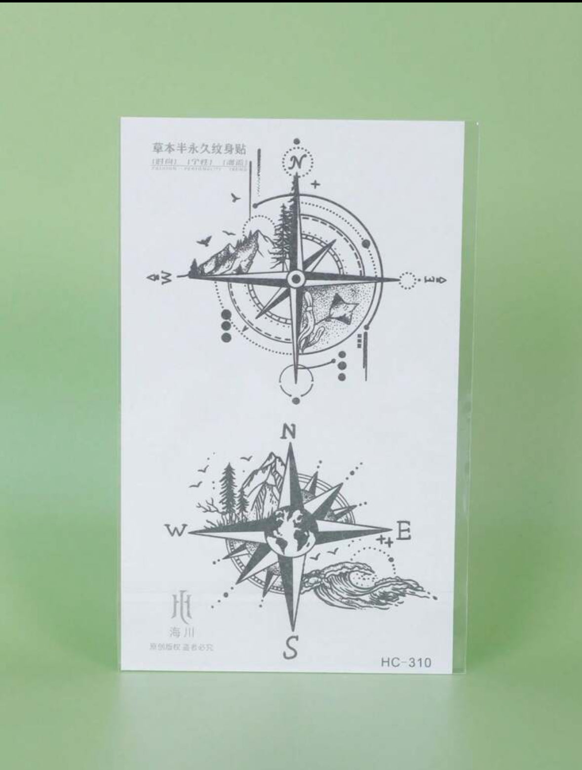 Tatouage Éphémère Boussole Aventure – Waterproof et Longue Durée