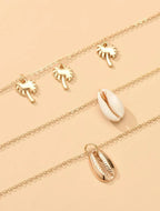 3 in 1 cowrie necklace