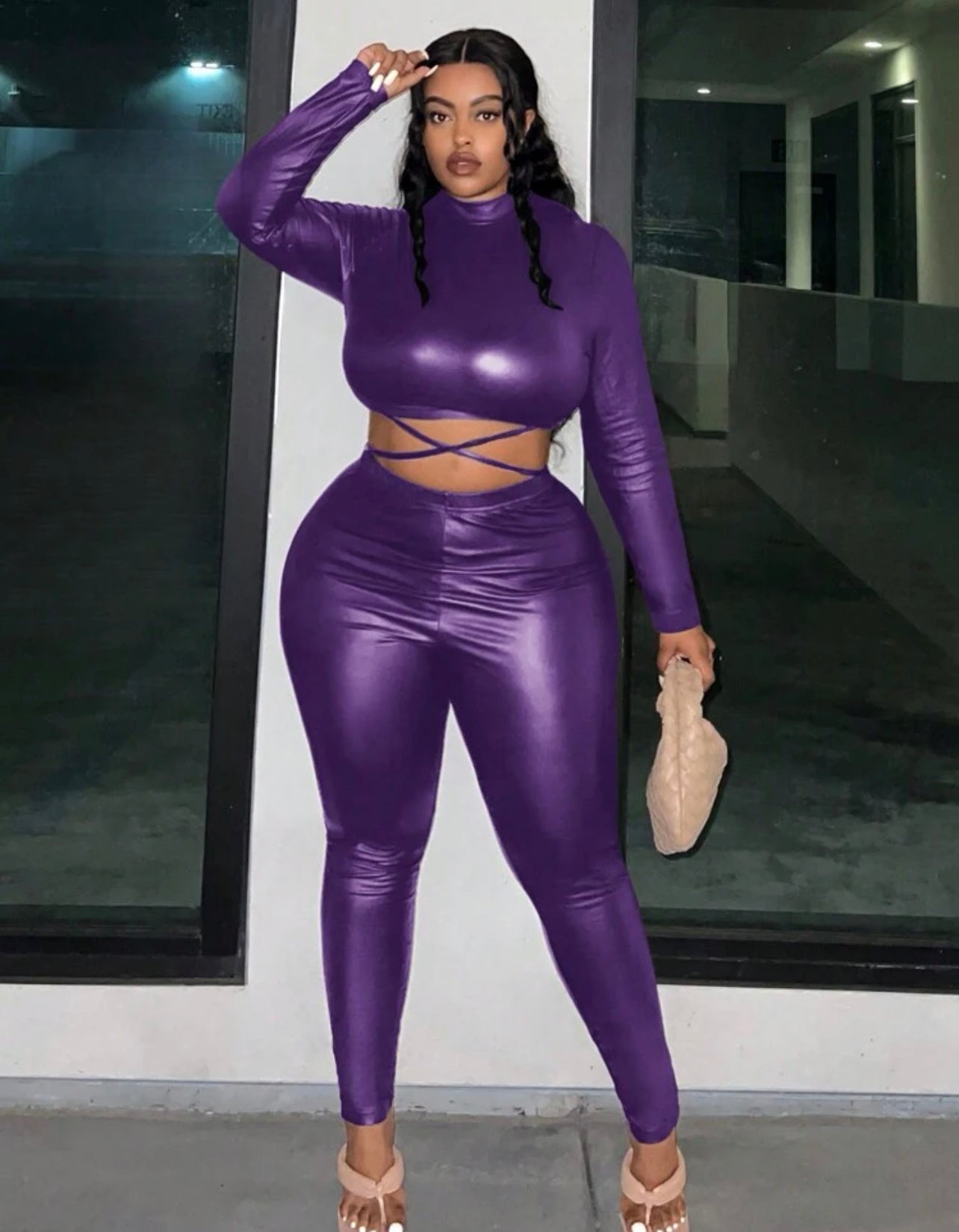 Ensemble cuir PU Taille 1XL