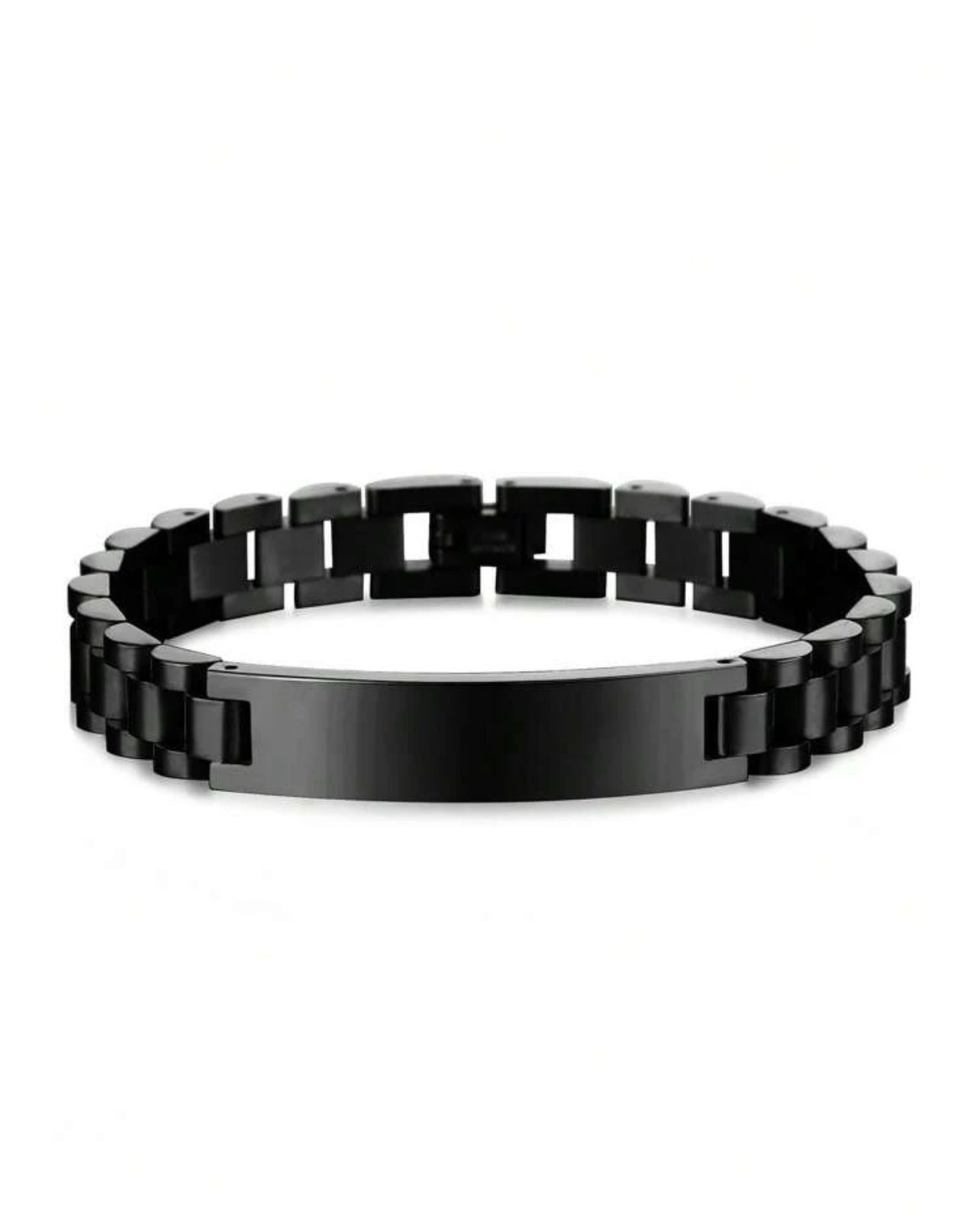 Bracelet En Acier Inoxydable Pour Hommes - Gravure Au Laser