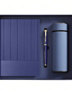 Coffret Cadeau de Luxe Personnalisé – Carnet A5, Stylo & Thermos