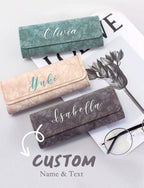 Étui à Lunettes Personnalisé en Cuir PU