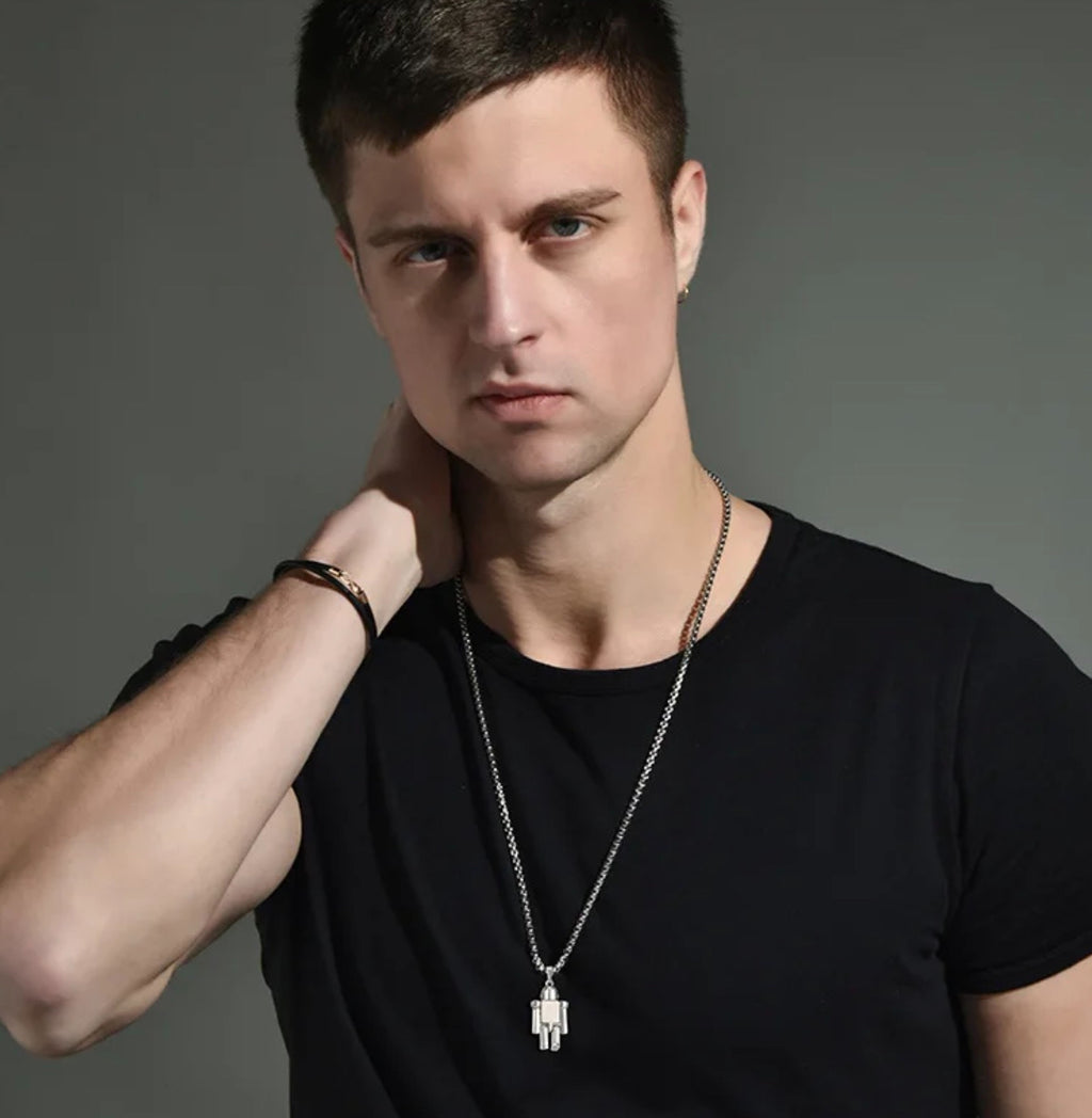 Collier avec Pendentif Robot