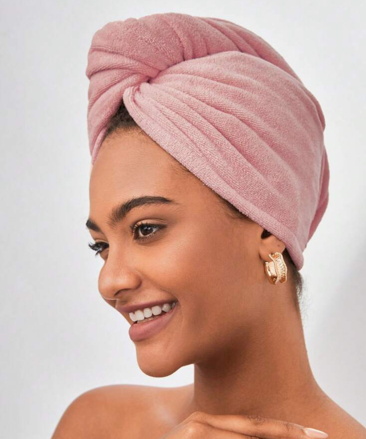 Serviette de turban en microfibre à séchage rapide pour cheveux