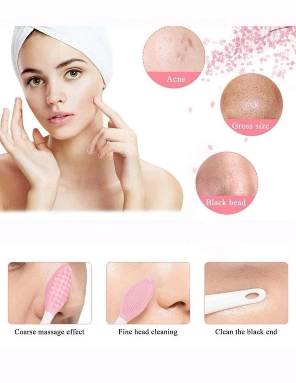 Brosse Visage en Silicone Nettoyante et Exfoliante