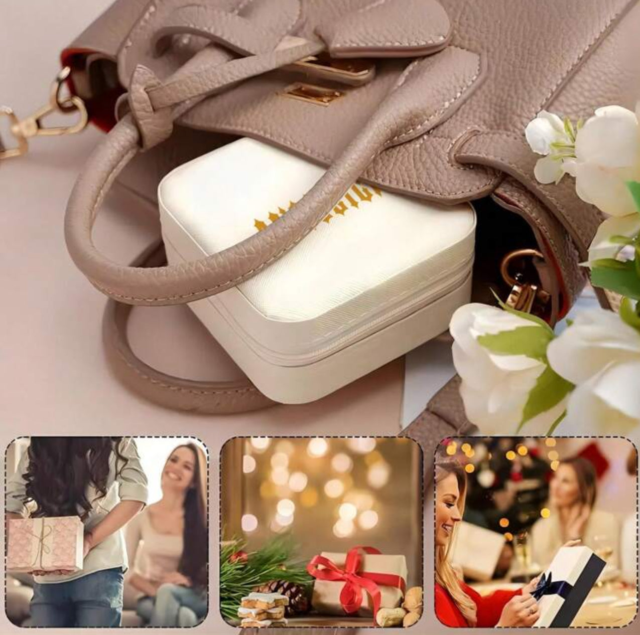 Boîte de rangement de bijoux personnalisé