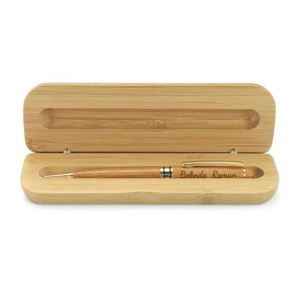 Engraved Wooden Pen with Box – Personalized Gift