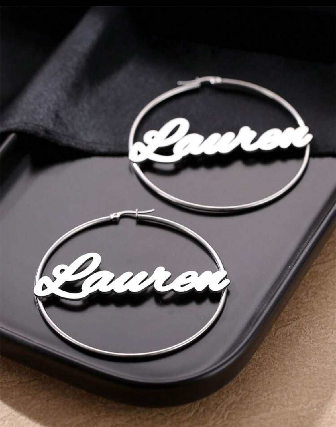 Boucles D'oreilles Rond Personnalisées