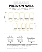 Medium size false nails