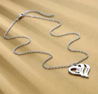 Personalized Stainless Steel Heart Pendant Necklace