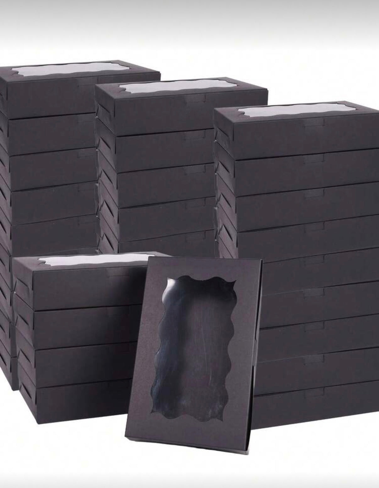 Lot de 20 Boîtes à Pâtisserie avec Fenêtre – Design Élégant pour Beignets, Biscuits et Cupcakes