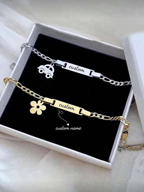 Bracelet d'Identité Ajustable avec Breloque Ludique