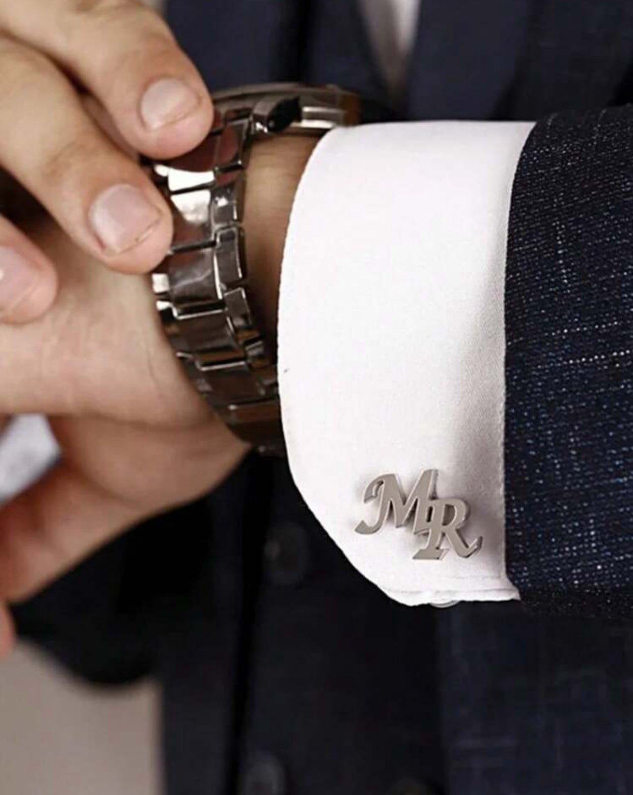 Manchette de chemise personnalisée pour homme
